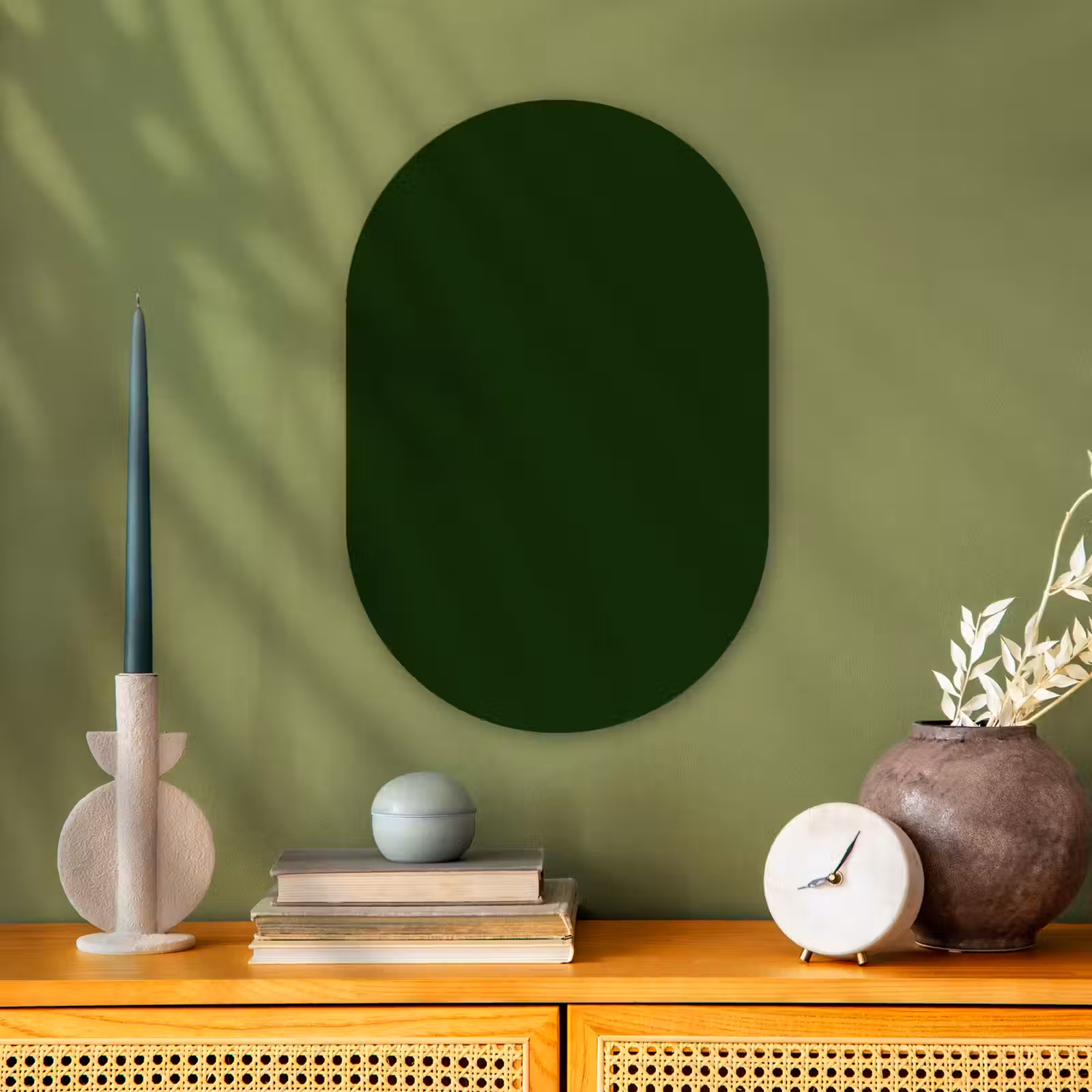 Muurovaal - Kunststof - Forest - Green - Groen — 1