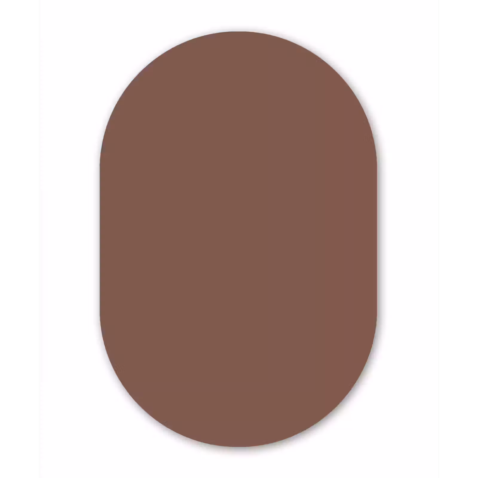 Muurovaal - Kunststof - Muted - Chestnut - Bruin — 1
