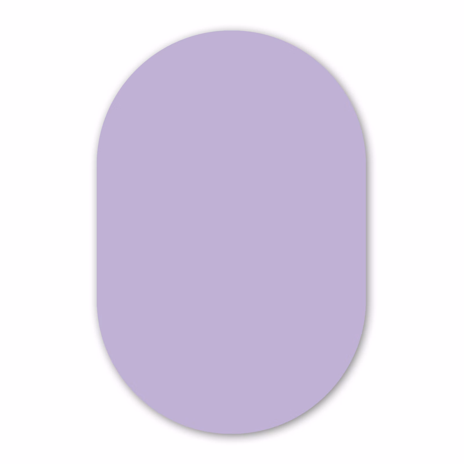 Muurovaal - Kunststof - Pastel - Lilac - Paars — 1