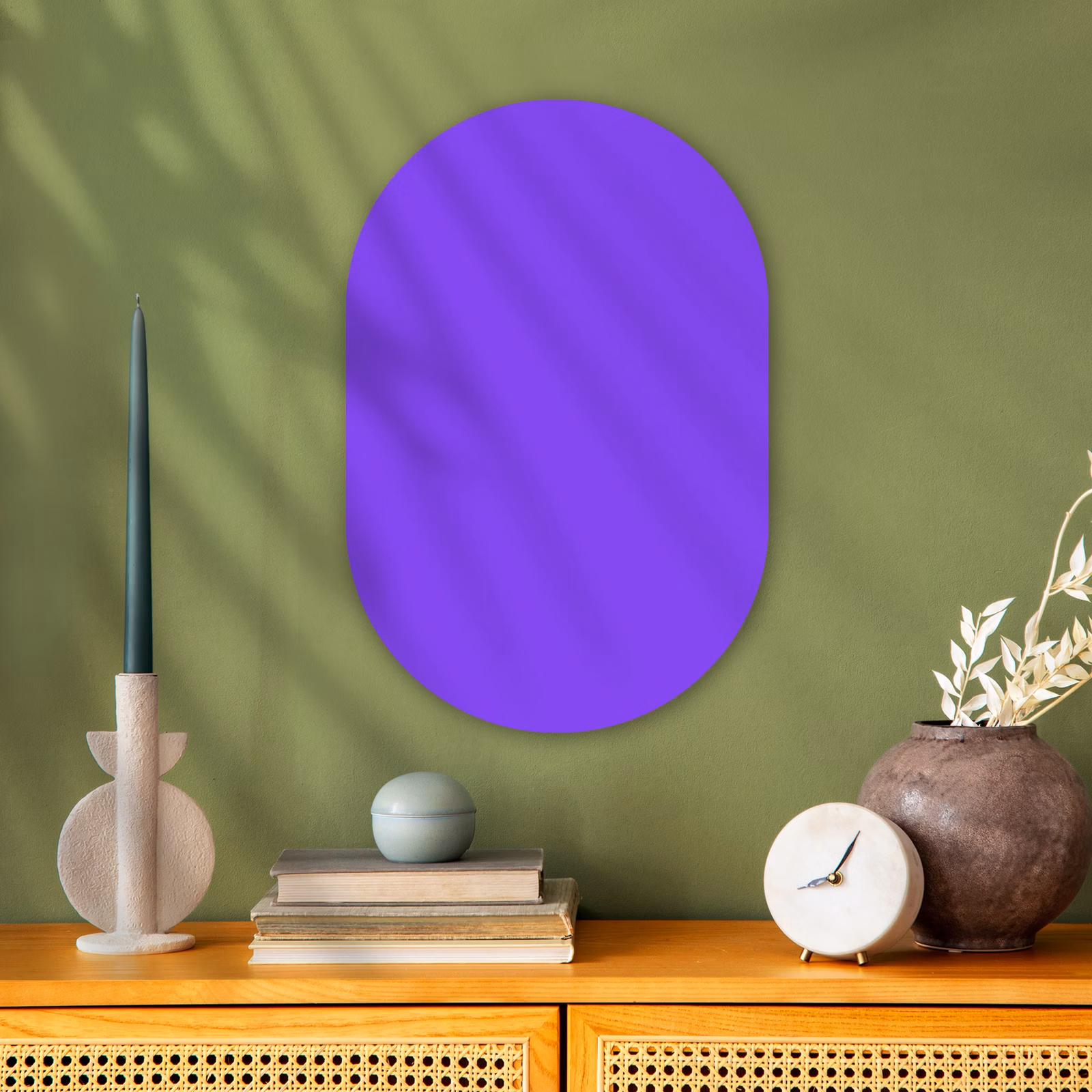 Muurovaal - Kunststof - Vivid - Violet - Paars — 1