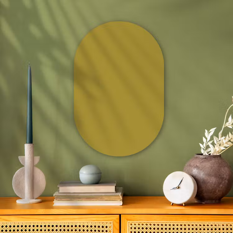 Muurovaal - Kunststof - Antique - Moss - Groen — 1