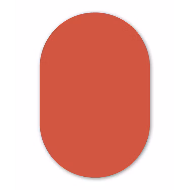 Muurovaal - Kunststof - Brick - Red - Rood — 3