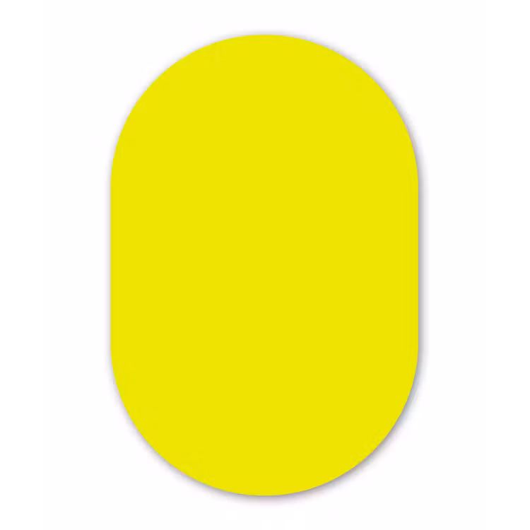 Muurovaal - Kunststof - Bright - Canary - Geel — 3