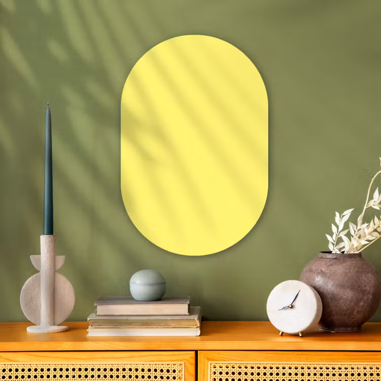 Muurovaal - Kunststof - Buttery - Beige - Geel — 2