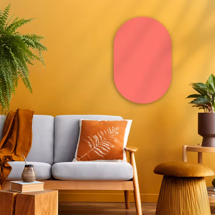 Muurovaal - Kunststof - Coral - Punch - Koraal — 2