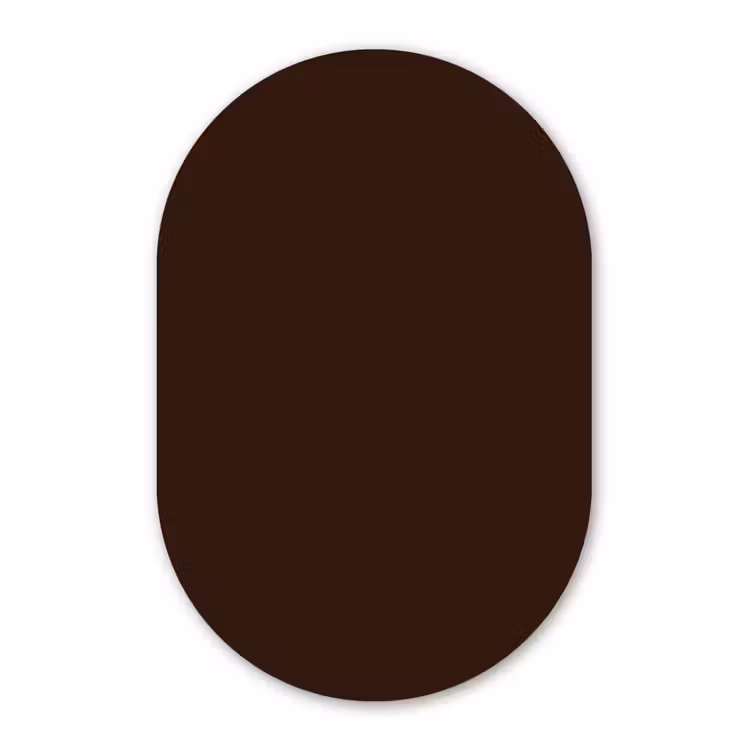 Muurovaal - Kunststof - Dark - Chocolate - Bruin — 2