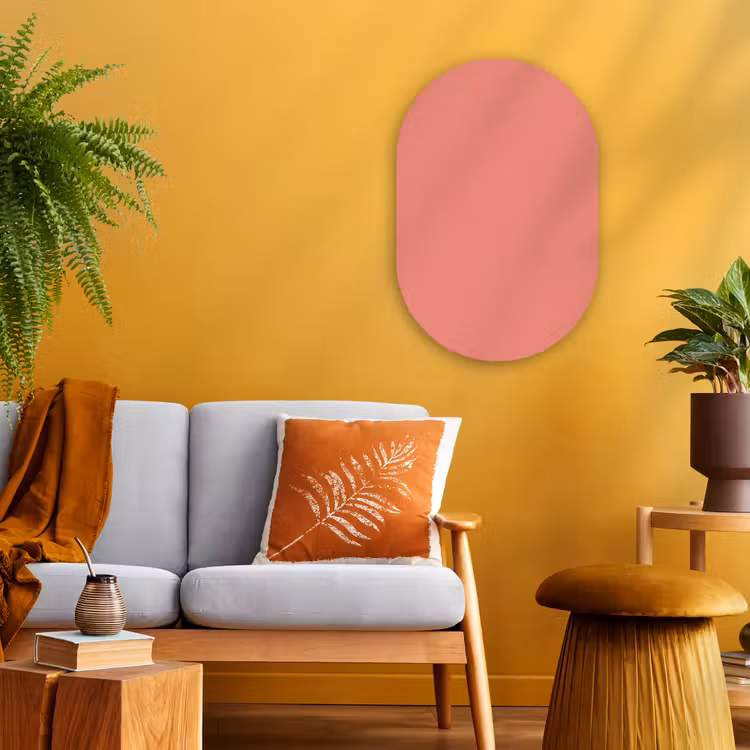 Muurovaal - Kunststof - Dusty - Peach - Koraal — 2