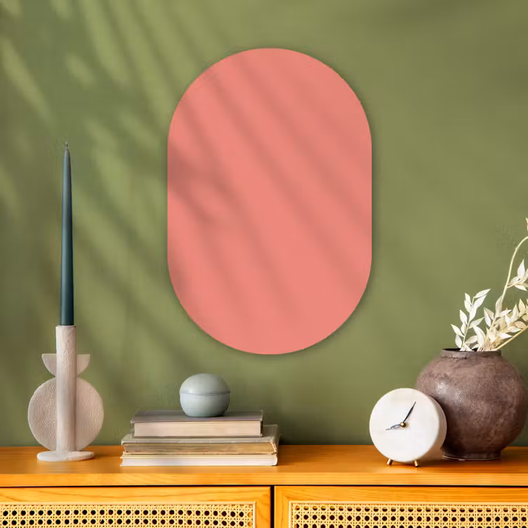 Muurovaal - Kunststof - Dusty - Peach - Koraal — 3