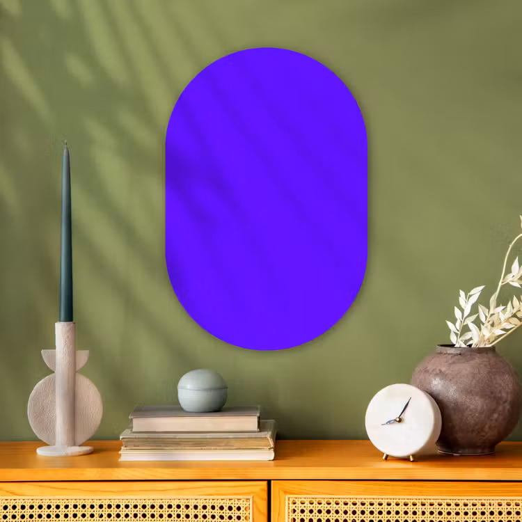 Muurovaal - Kunststof - Electric - Indigo - Paars — 2