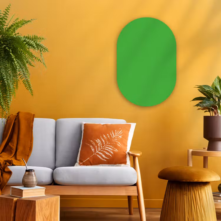 Muurovaal - Kunststof - Kelly - Green - Groen — 2