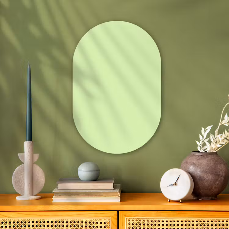 Muurovaal - Kunststof - Light - Lime - Groen — 2