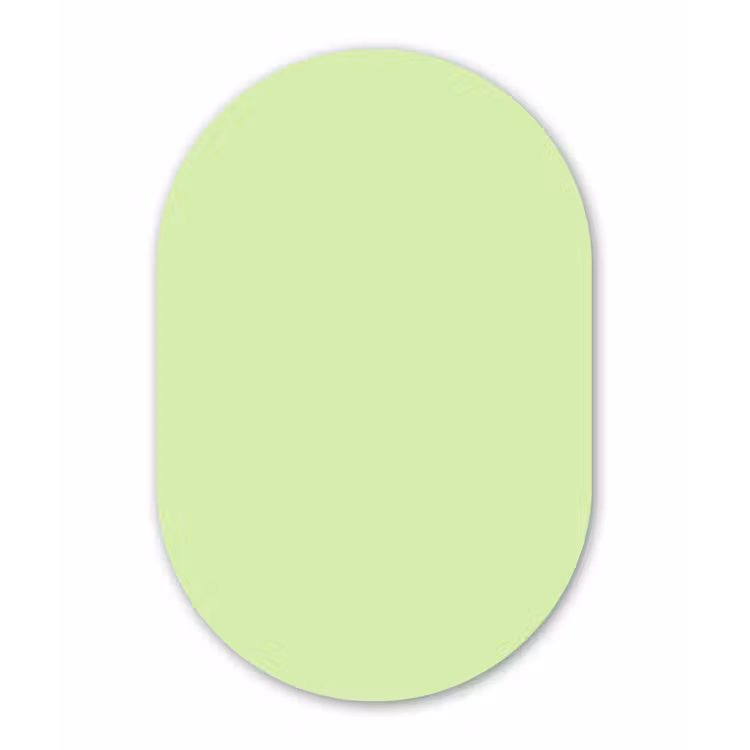 Muurovaal - Kunststof - Light - Lime - Groen — 3