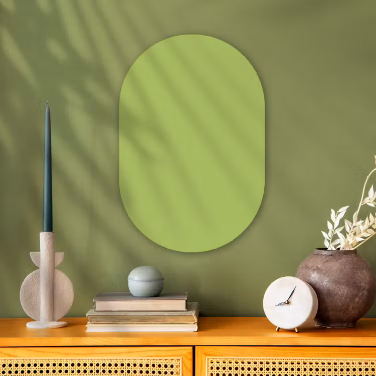 Muurovaal - Kunststof - Lime - Glow - Groen — 2