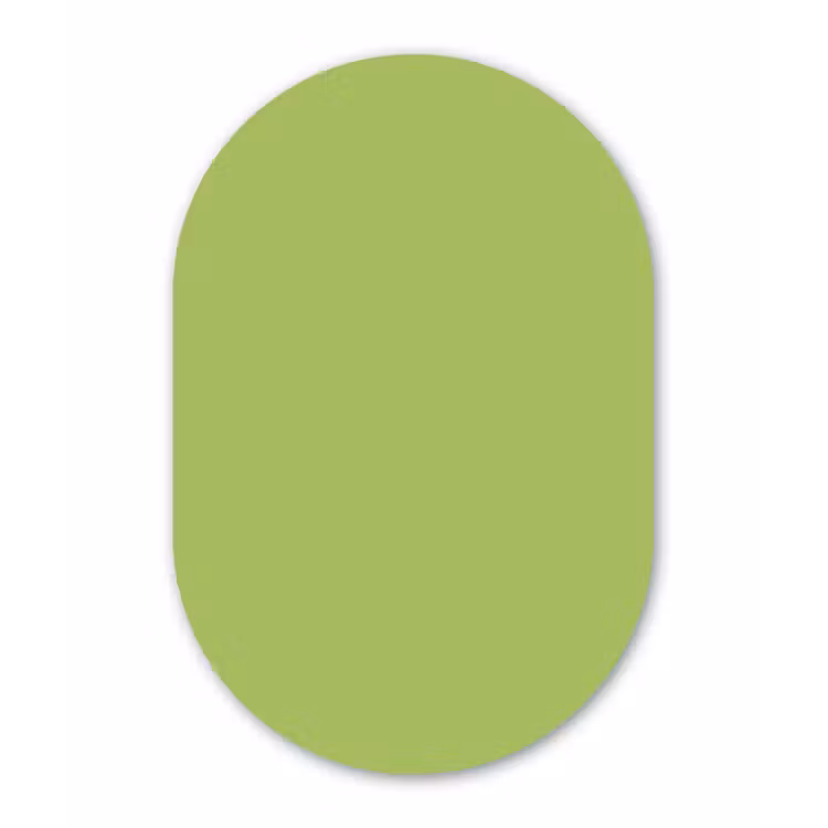 Muurovaal - Kunststof - Lime - Glow - Groen — 3