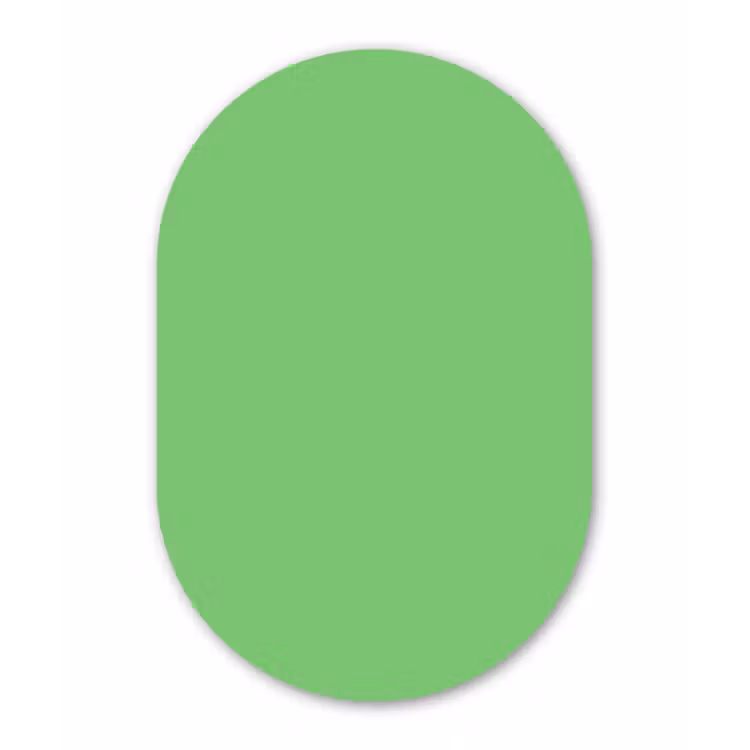 Muurovaal - Kunststof - Meadow - Green - Groen — 3