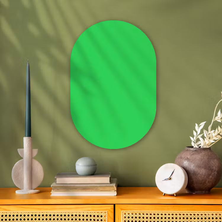 Muurovaal - Kunststof - Mint - Green - Groen — 2