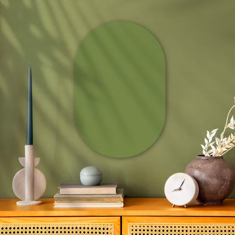Muurovaal - Kunststof - Moss - Green - Groen — 1