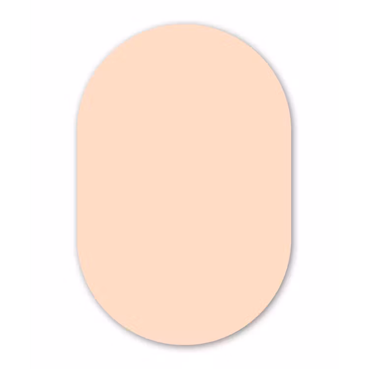 Muurovaal - Kunststof - Pale - Peach - Nude — 3