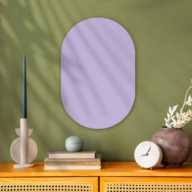 Muurovaal - Kunststof - Pastel - Lilac - Paars — 3