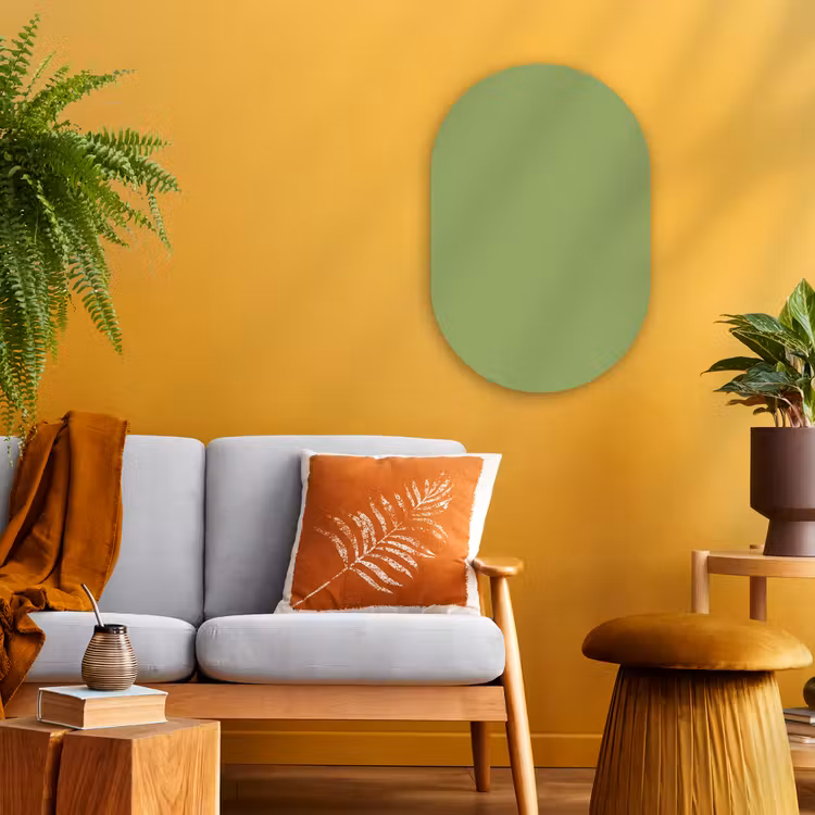 Muurovaal - Kunststof - Sage - Green - Groen — 2