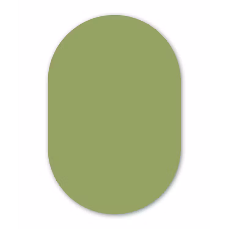 Muurovaal - Kunststof - Sage - Green - Groen — 3