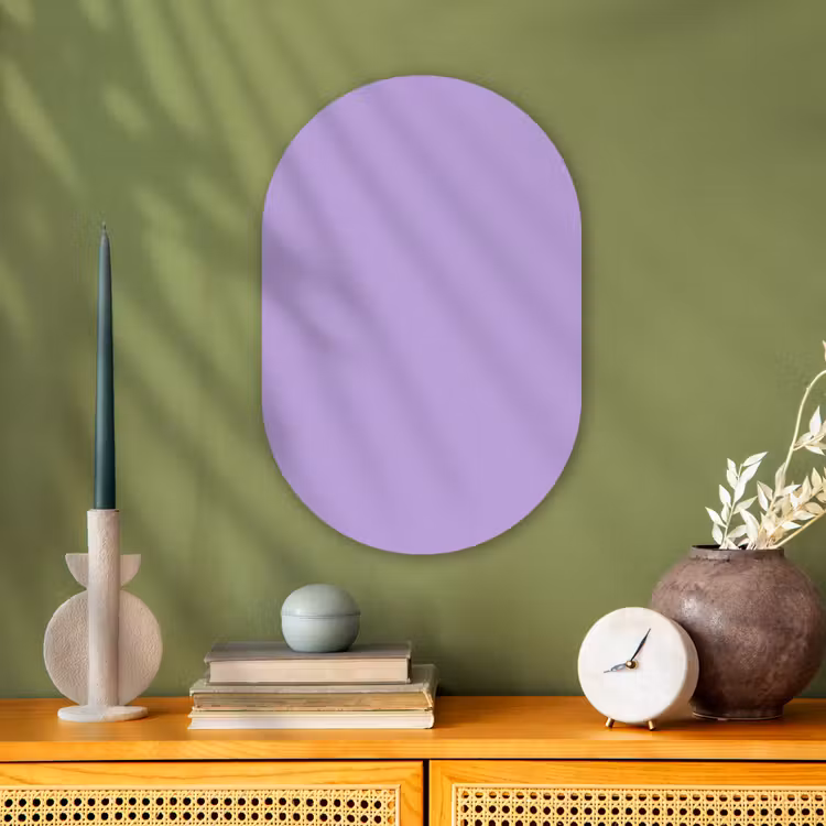 Muurovaal - Kunststof - Soft - Lavender - Paars — 3
