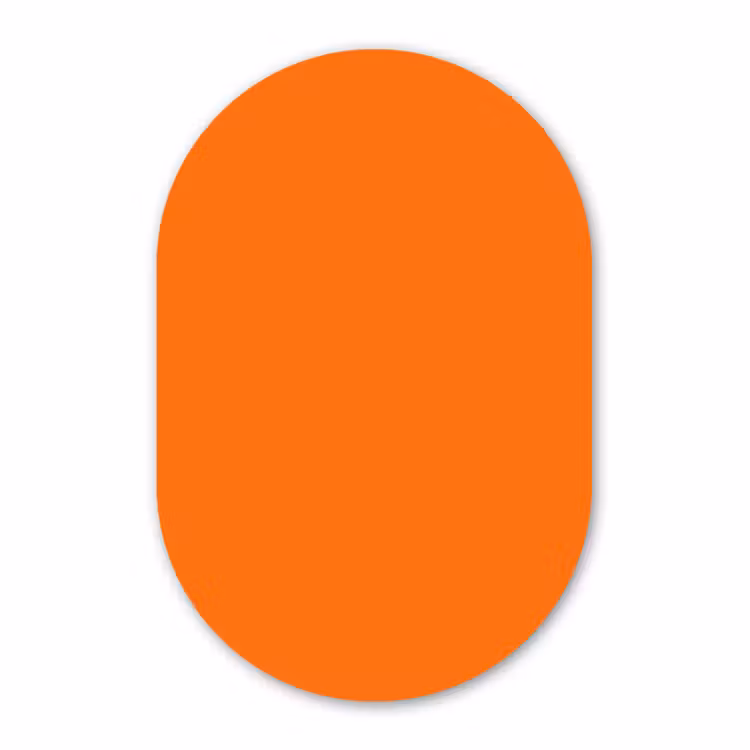 Muurovaal - Kunststof - Spiced - Pumpkin - Oranje — 3