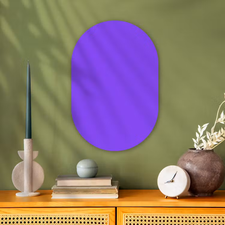 Muurovaal - Kunststof - Vivid - Violet - Paars — 1