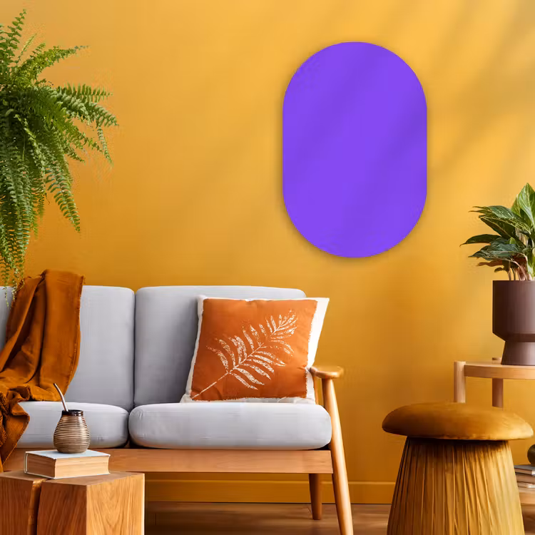 Muurovaal - Kunststof - Vivid - Violet - Paars — 2