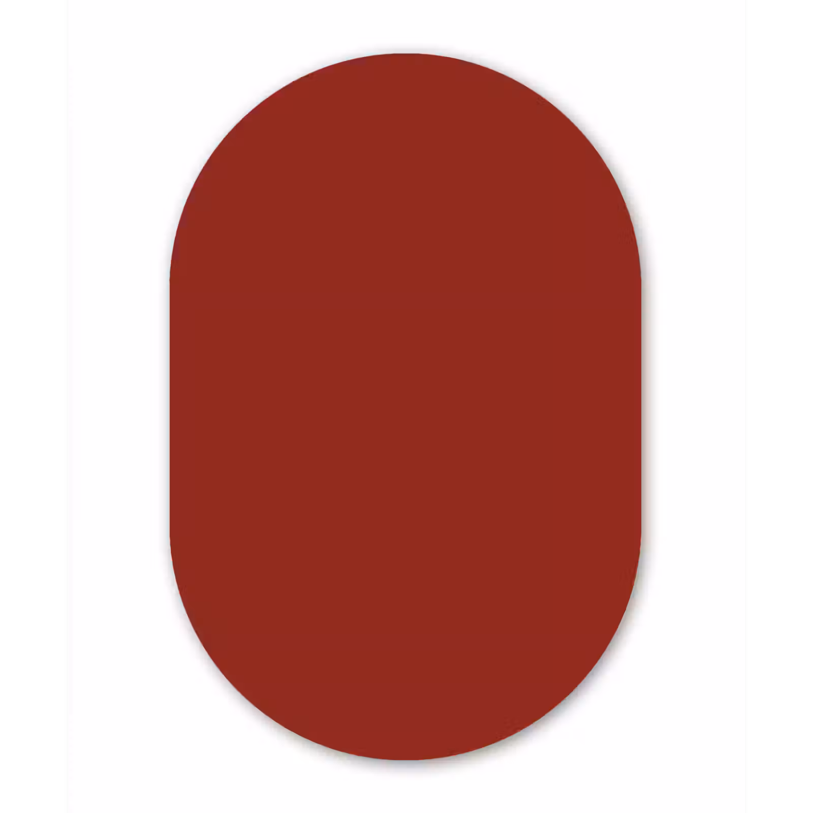 Muurovaal - Kunststof - Burnt - Copper - Rood — 1