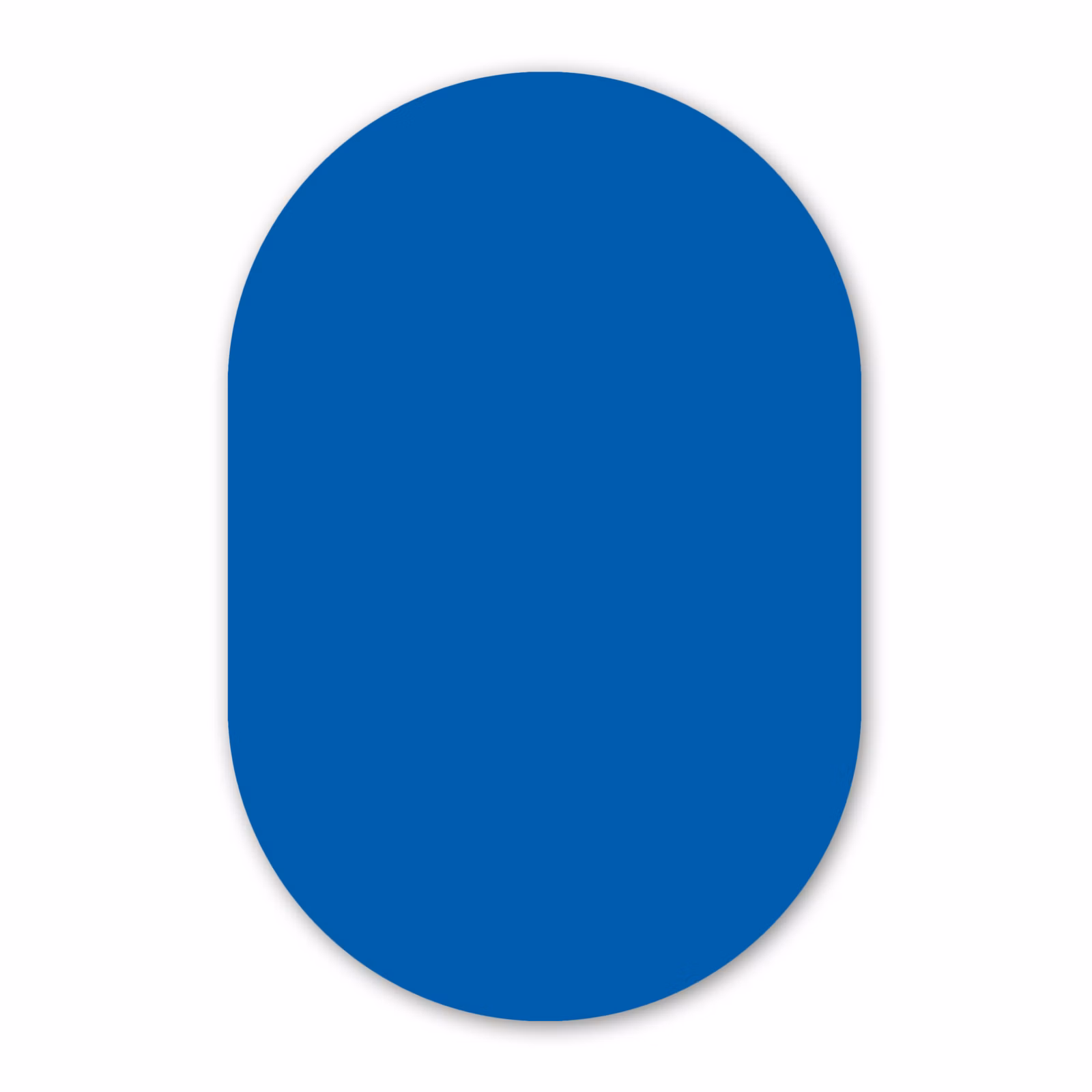 Muurovaal - Kunststof - Classic - Azure - Blauw — 1