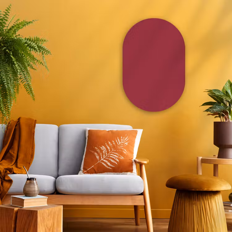 Muurovaal - Kunststof - Antique - Ruby - Rood — 2