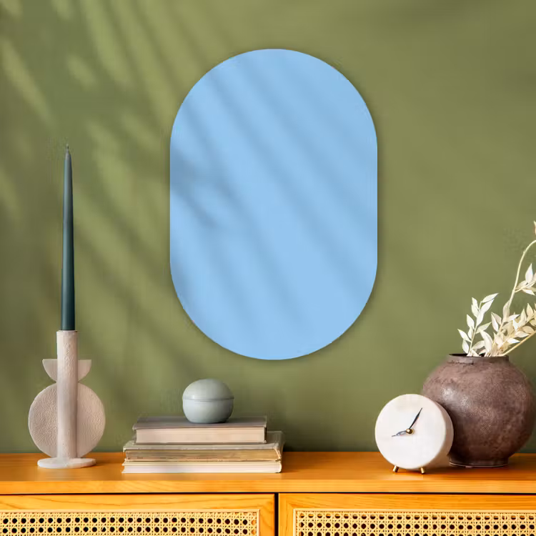 Muurovaal - Kunststof - Baby - Blue - Blauw — 2