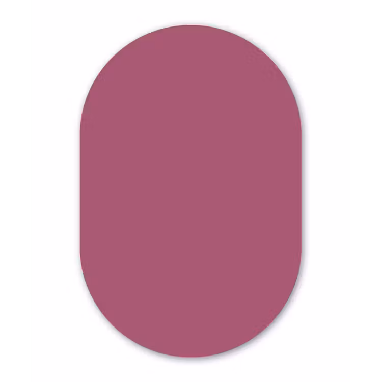Muurovaal - Kunststof - Berry - Roze -Pink — 3