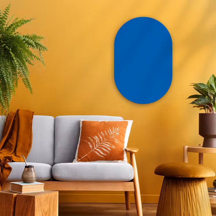 Muurovaal - Kunststof - Classic - Azure - Blauw — 2
