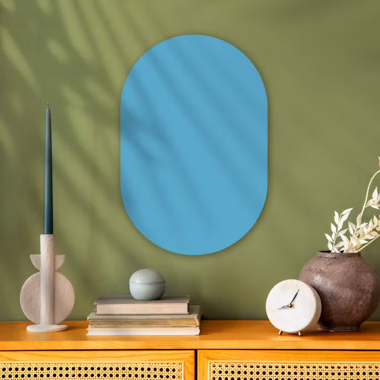 Muurovaal - Kunststof - Ocean - Teal - Blauw — 2