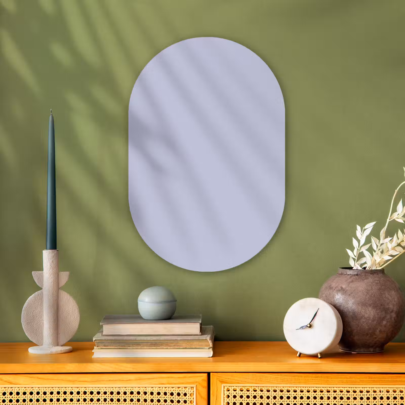 Muurovaal - Kunststof - Chalky - Lavender - Paars — 1