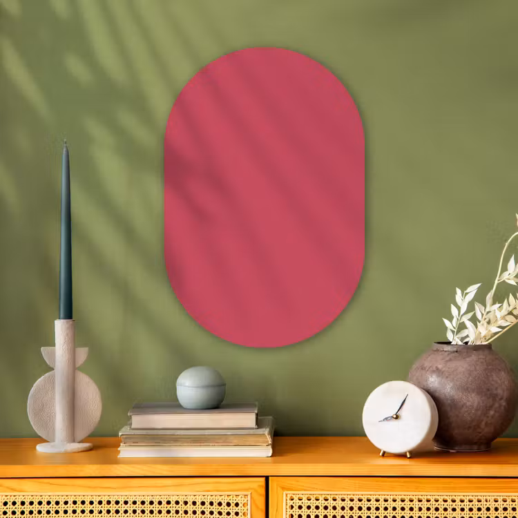 Muurovaal - Kunststof - Bold - Berry - Rood — 3