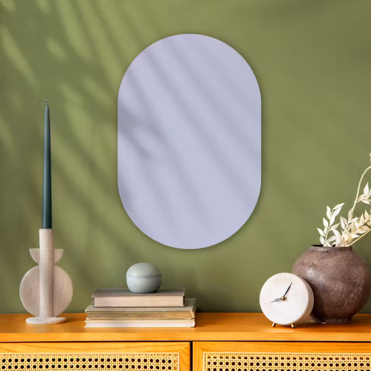 Muurovaal - Kunststof - Chalky - Lavender - Paars — 1