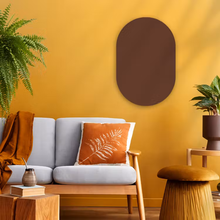 Muurovaal - Kunststof - Deep - Clay - Brown - Bruin — 2