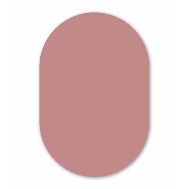 Muurovaal - Kunststof - Dusty - Rose - Roze — 3