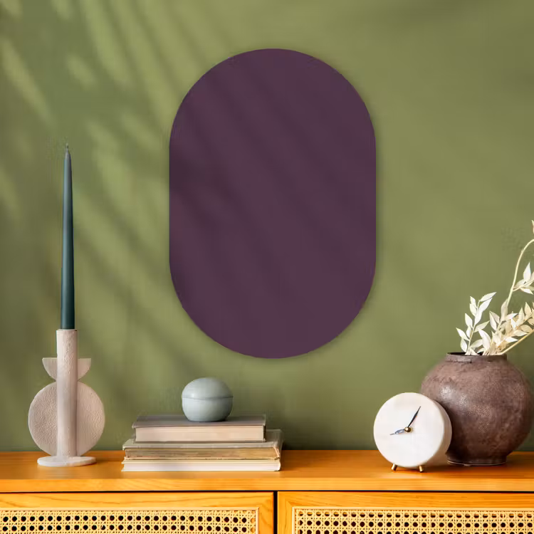 Muurovaal - Kunststof - Midnight - Plum - Paars — 2