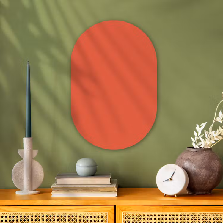 Muurovaal - Kunststof - Rustic - Clay - Oranje — 2