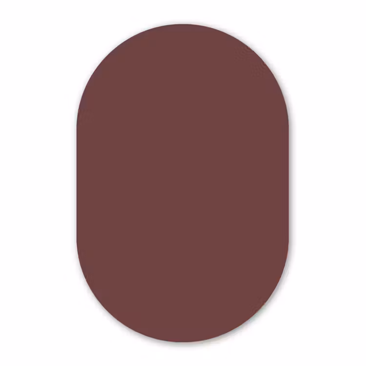 Muurovaal - Kunststof - Velvet - Merlot - Rood — 2