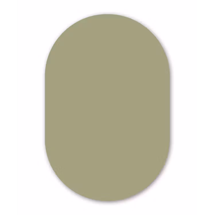 Muurovaal - Kunststof - Vintage - Sage - Groen — 3