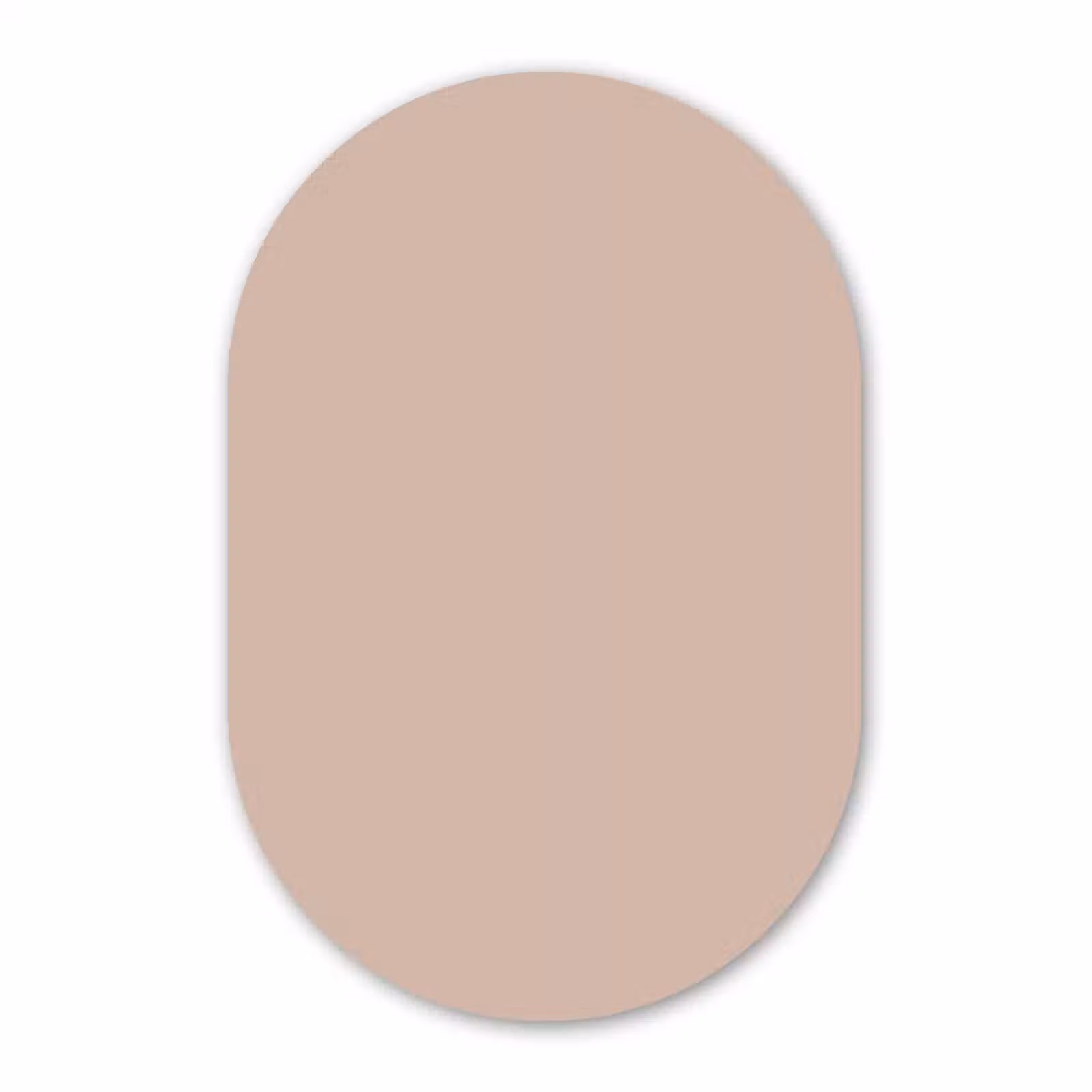 Muurovaal - Kunststof - Soft - Clay - Nude — 1