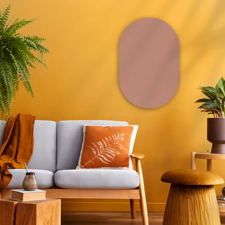 Muurovaal - Kunststof - Earthy - Blusher - Roze — 3