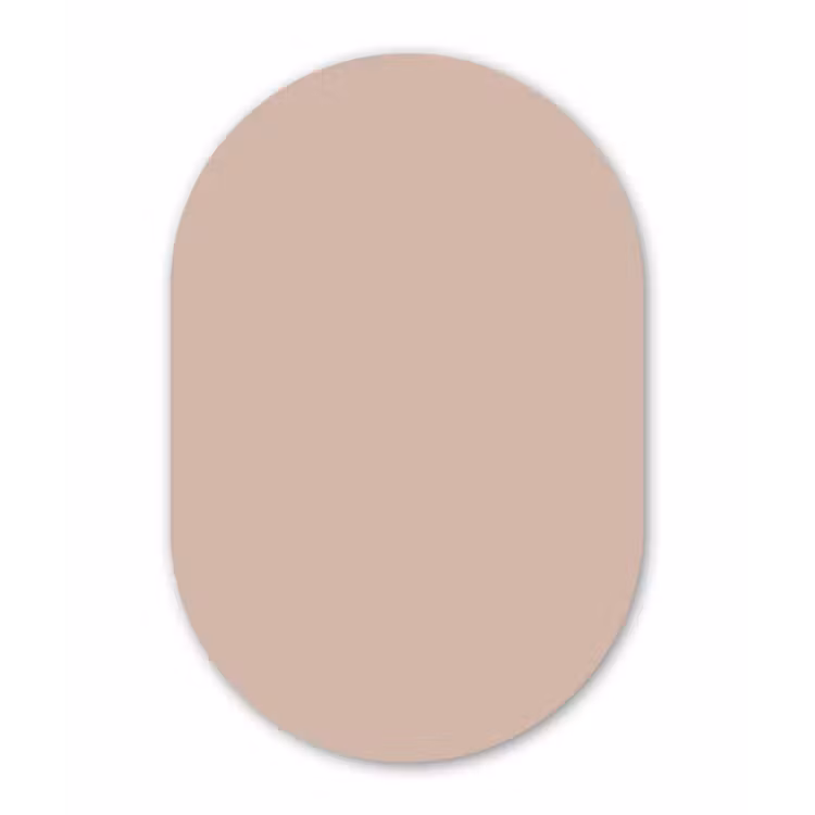 Muurovaal - Kunststof - Soft - Clay - Nude — 1