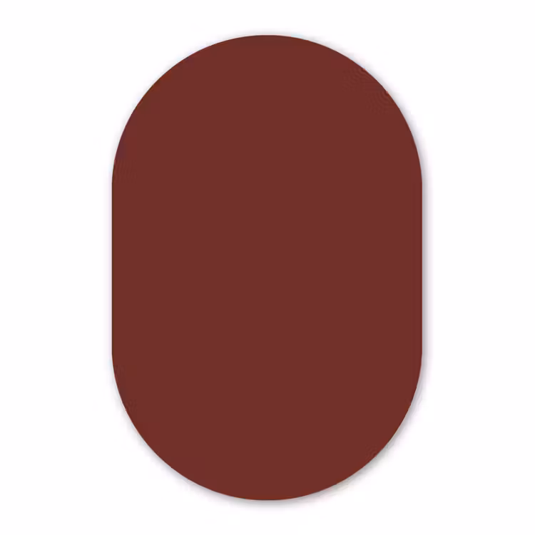 Muurovaal - Kunststof - Valentine - Velvet - Rood — 3
