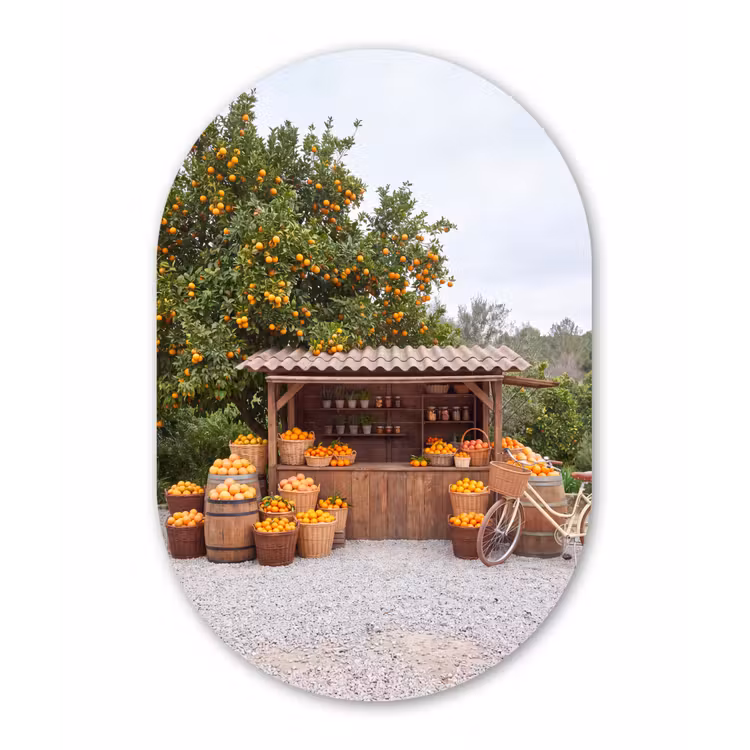 Muurovaal - Kunststof - Fruit - Markt - Landelijk — 2